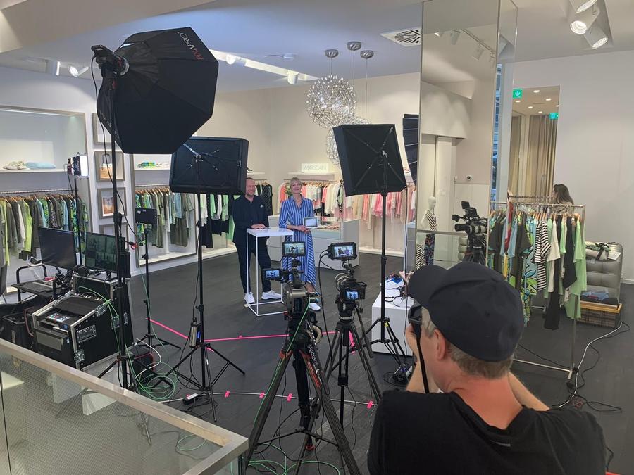 Live-Shopping mit Marc Cain. (Bild: Marc Cain / Muse Production)