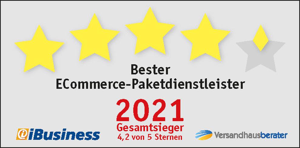 Bester Paketdienstleister (Gesamtsieger): DHL (Bild: HighText Verlag)