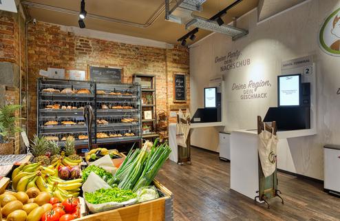 Blick in den Concept Store von Real in Stuttgart. (Bild: Real)