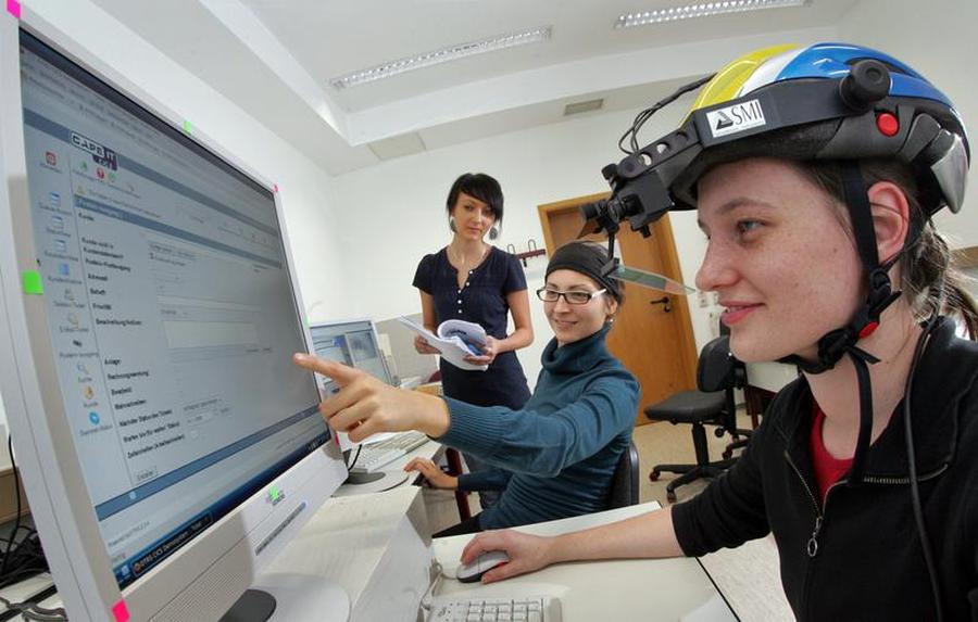 Usability-Testing (Bild: TU Chemnitz/Uwe Meinhold)