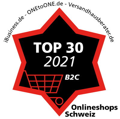 Top 30 B2C Onlinesshops Schweiz 2021