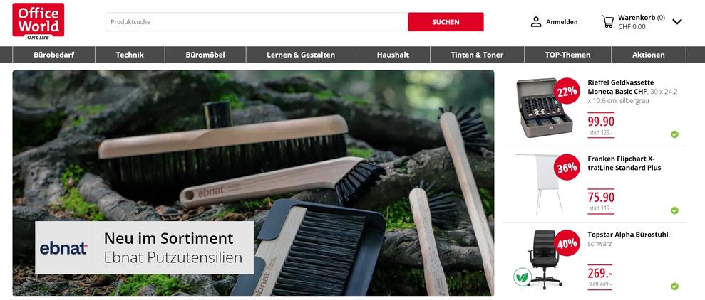 Office World will sich ganz auf seinen Online-Shop konzentrieren. (Bild: Screenshot)