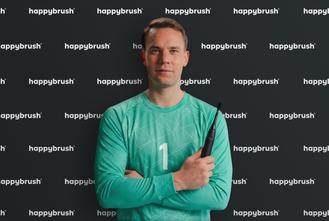 Manuel Neuer, Markenbotschafter von happybrush (Bild: happybrush)