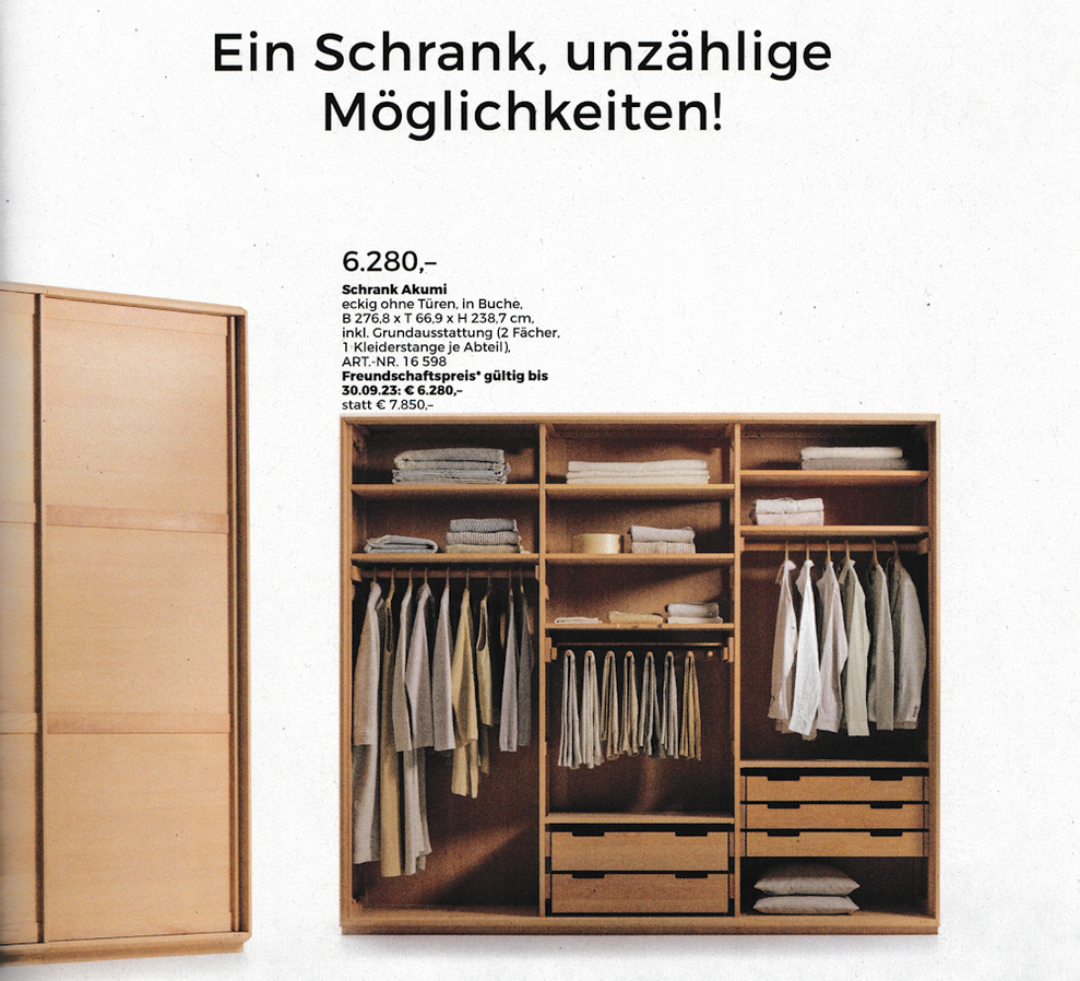 Die Produktdarstellung im Katalog 'Grne Erde Schlafen' ist puristisch. (Bild: Grne Erde)