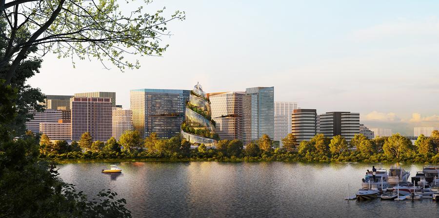 Amazon bohrt sich in den Präsenzhandel - Firmenzentrale 'Helix' in Arlington (Amazon)