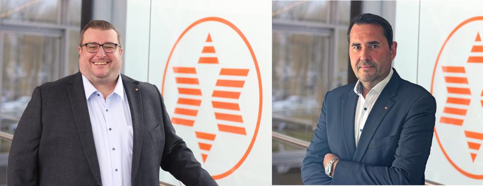 Andr Nemec, Abteilungsleiter Unterhaltungselektronik und Stefan Herbst, Abteilungsleiter Weie Ware bei Expert (Bild: Expert)