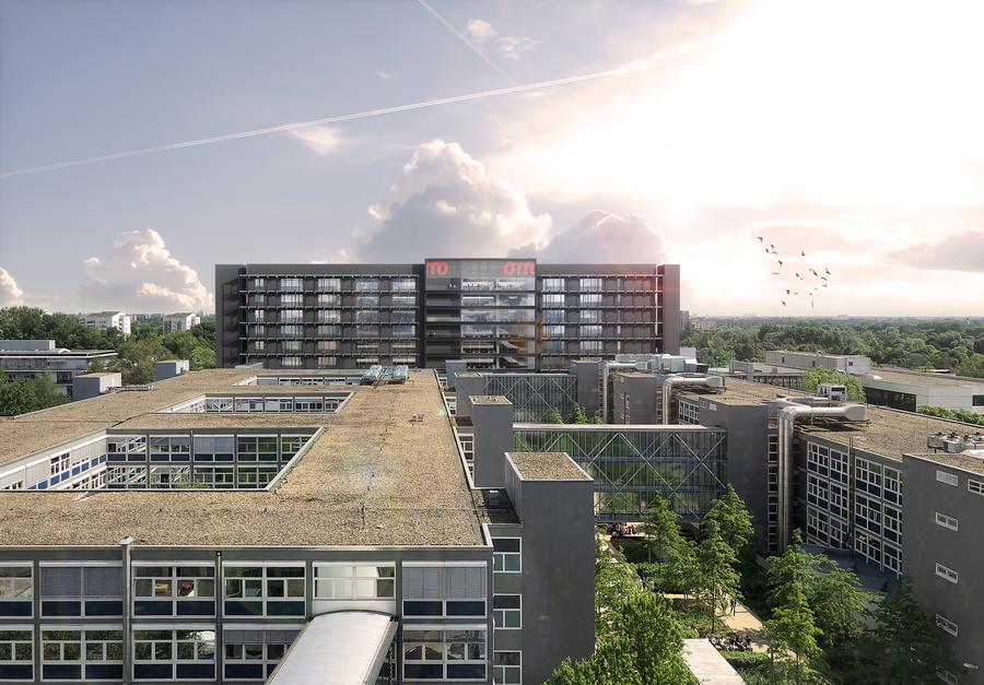 Die neue Firmenzentrale auf dem Otto-Campus befindet sich noch im Bau. (Bild: Otto)
