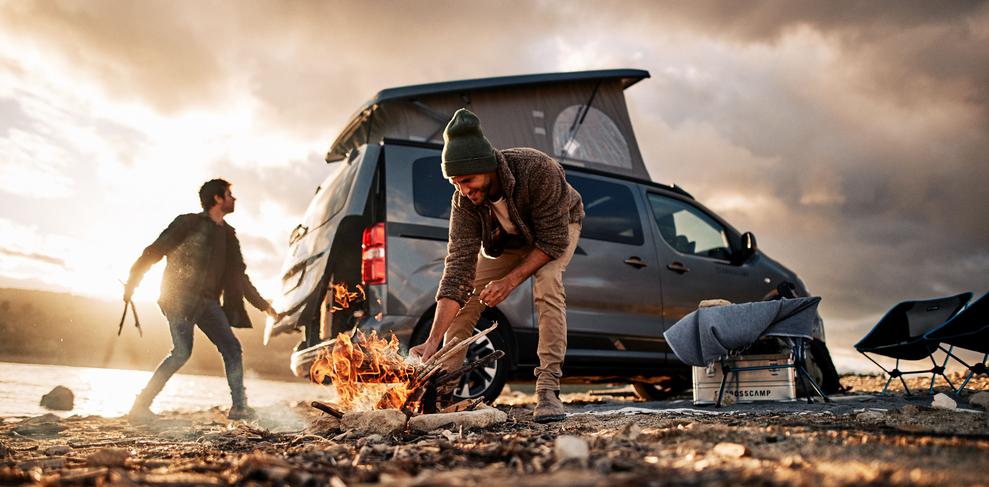 Influencer im Einsatz für den Crosscamp Camper. (Bild: Erwin Hymer Group)