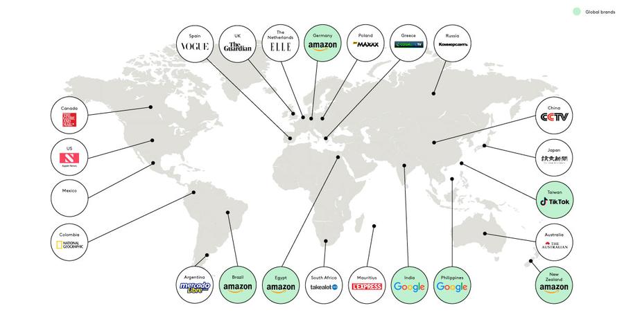In Deutschland steht Amazon an der Spitze. (Kantar)