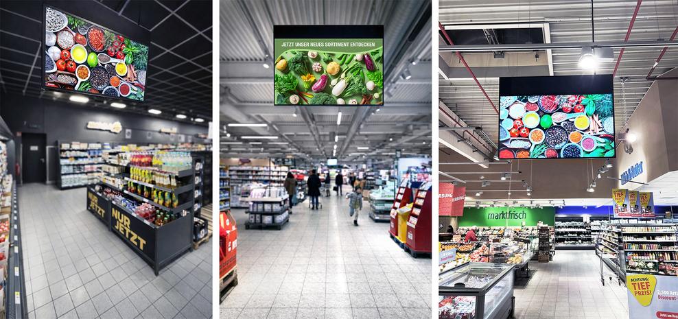 Laya vermarktet die digitalen Werbeflächen in RTG-Supermärkten (Bild: Cyreen)