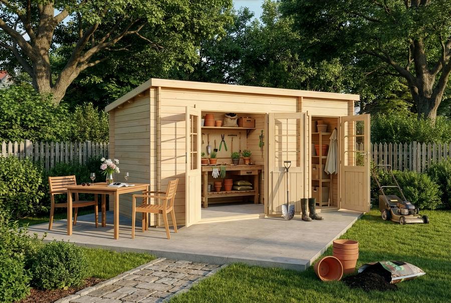 Alles am rechten Fleck: Dank KI-gestützter Beratung werden bei Gartenhaus.com Fehlkäufe vermieden (Bild: gartenhaus.com)