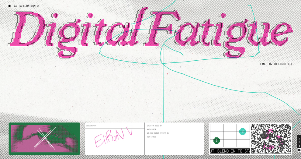 Webdesign-Trend 2025: Freeform Finishes Webdesign (Bild: Wix Studio/ 99designs by Vista)