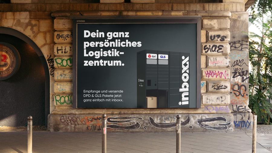 Markenlaunch mit Signalwirkung: inboxx ist ab sofort in den Out of Home-Fokusstädten von GLS und DPD präsent, u.a. in Berlin. (Bild: GLS Germany)