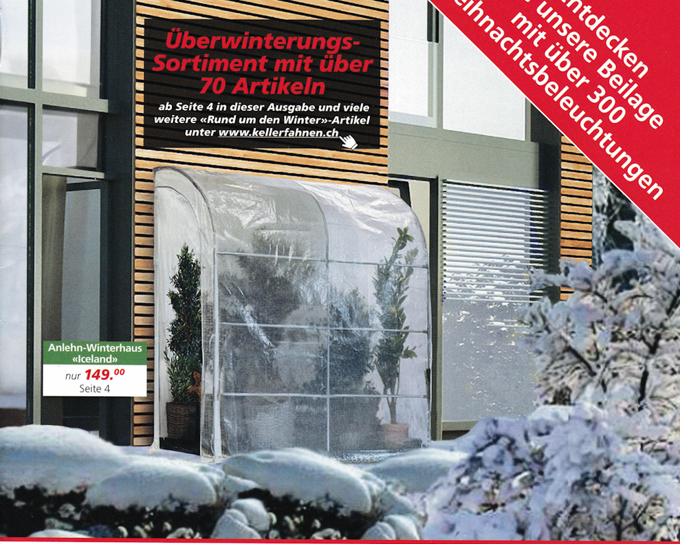 Der Schweizer E-Retailer Keller Fahnen startet seinen Katalog mit einem gelungenen Cover ? das allerdings noch optimiert werden knnte. (Keller Fahnen)