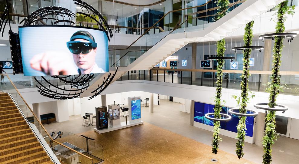 Blick in die Ausstellungsräume des Siemens-Besucherzentrums The Impulse (Bild: Siemens)