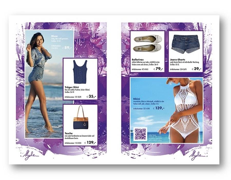 Fashion-Typen: Selbst bei fünfstelligen Auflagen lassen sich mittels High-Speed-Inkjet Prospekte und Kataloge soweit individualisieren, dass jedes Druckerzeugnis ein Unikat ist. (Bild: smartcom)