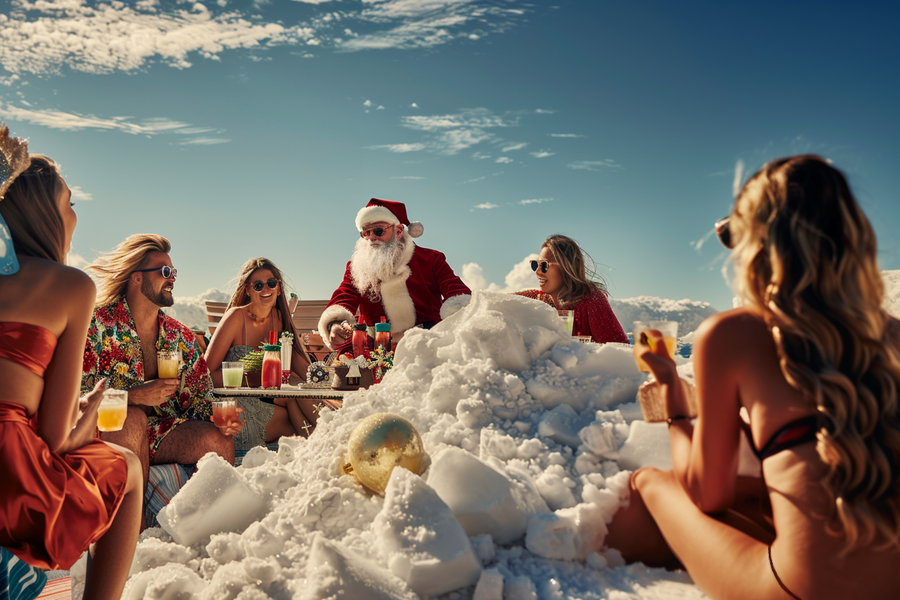 Es ist nie zu früh, Weihnachten abzufeiern (Sebastian Halm/Midjourney)