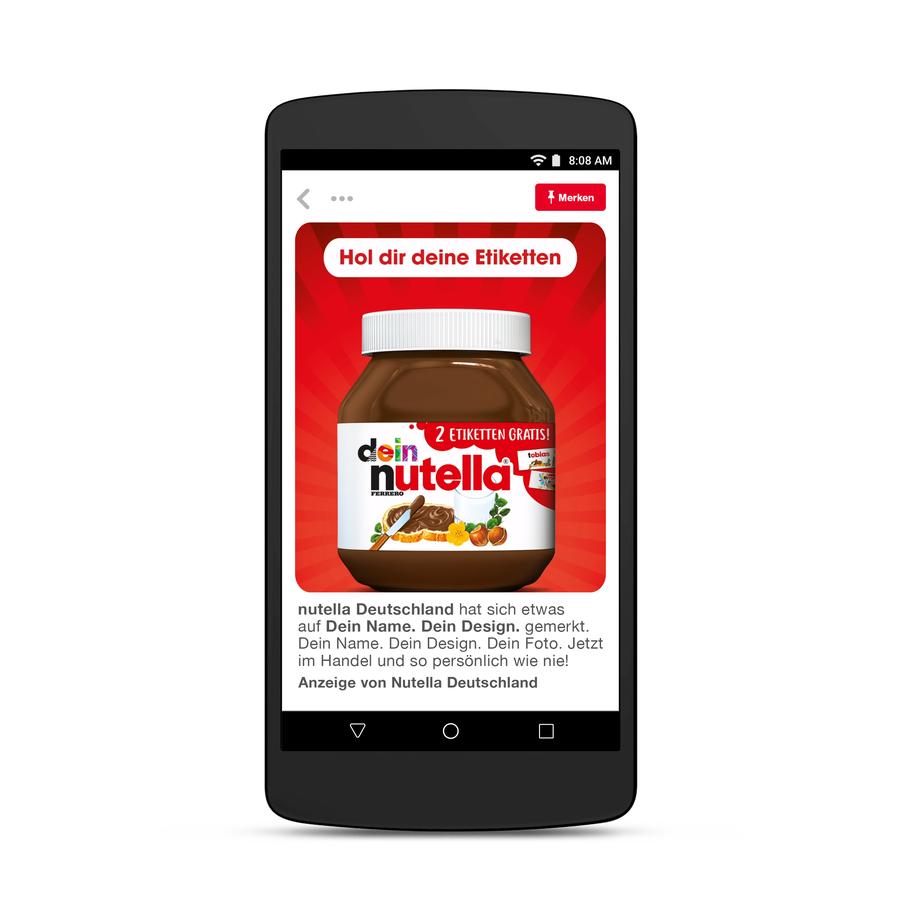 Nutella-Pin auf Pinterest (Bild: Pinterest)