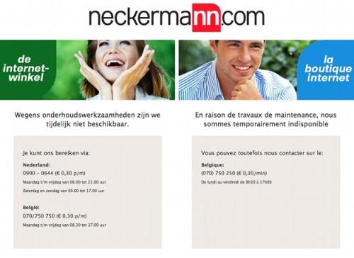 Neckermann.com offline
