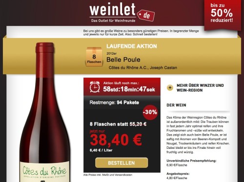 Weinlet.de von Hawesko