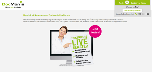 DocMorris Video-Beratung