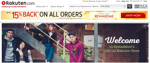 Spreadshirt bei Rakuten