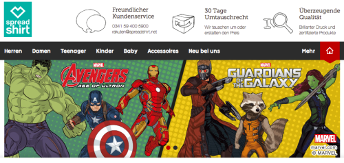 Spreadshirt bei Rakuten.de