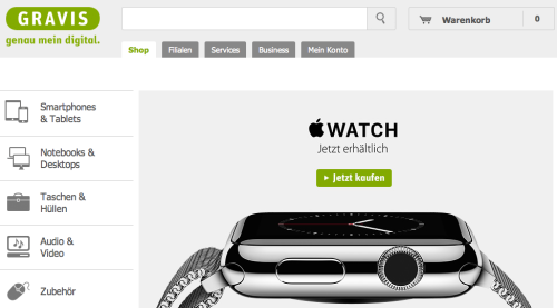 Gravis Online-Shop