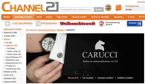 Carucci bei Channel 21
