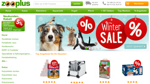 Zooplus Online-Shop