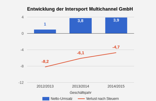 Intersport Online-Umsatz